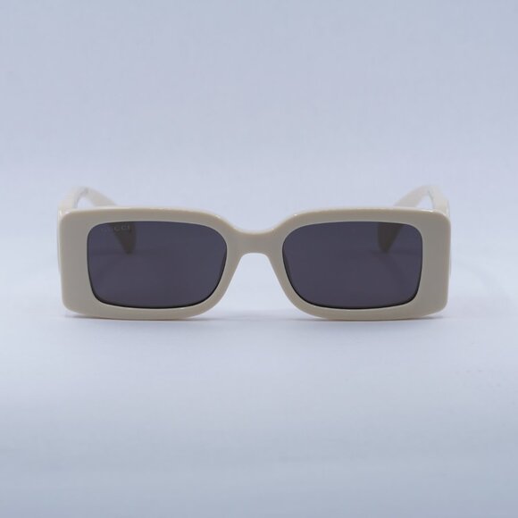 ?️ New Gucci GG1325S 013 Sunglasses - Ivory Frame, Grey Lenses main image 8